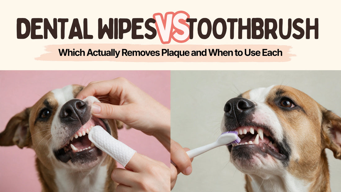 Dog Dental Wipes vs Toothbrush: Which Actually Removes Plaque, and When to Use Each
