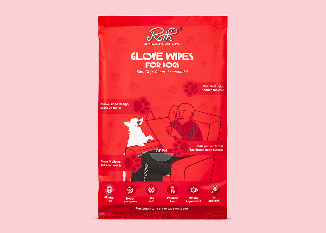 Roth Glove Wipes for Dogs (4 pc)