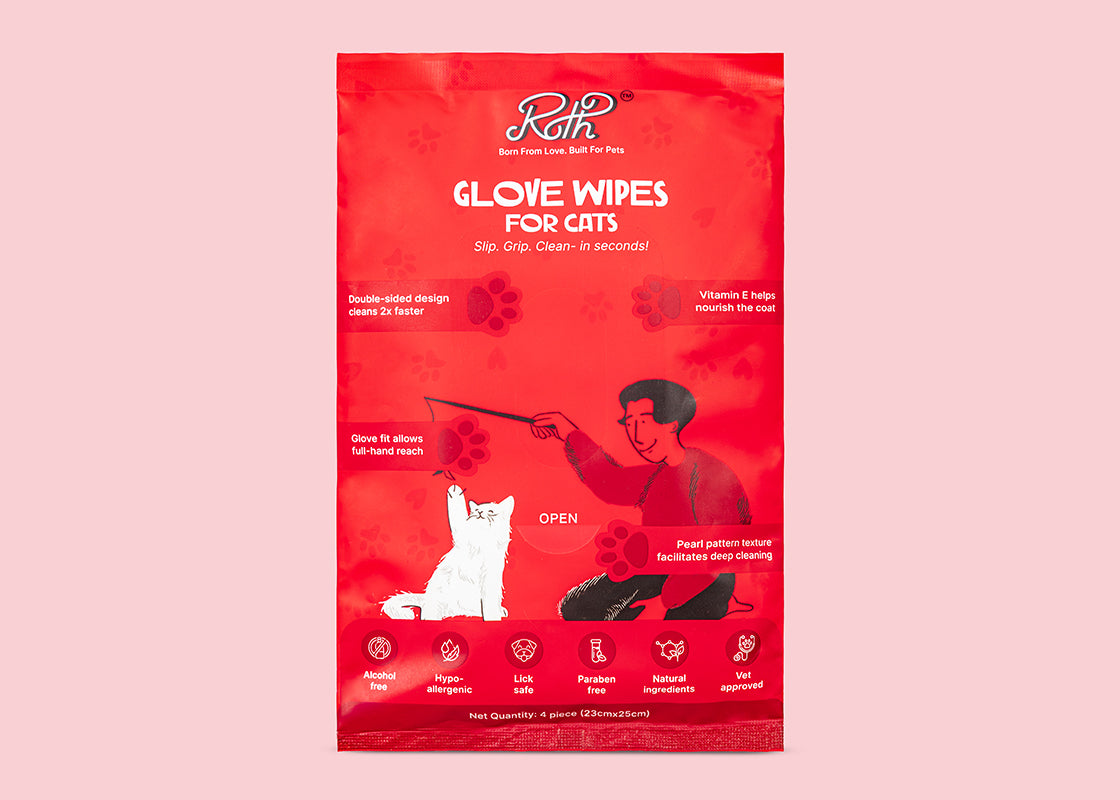 Roth Glove Wipes for Cats (4 pc)