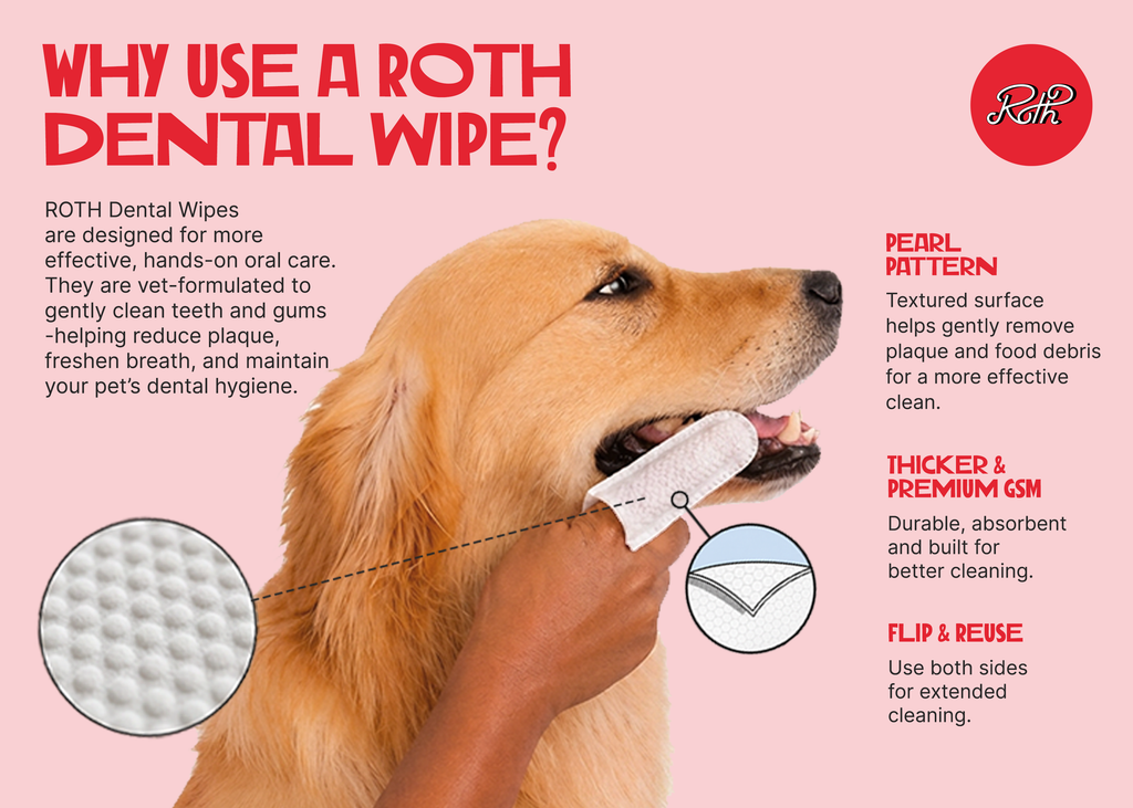 Roth Dental Wipes for Dogs and Cats (50 pc)