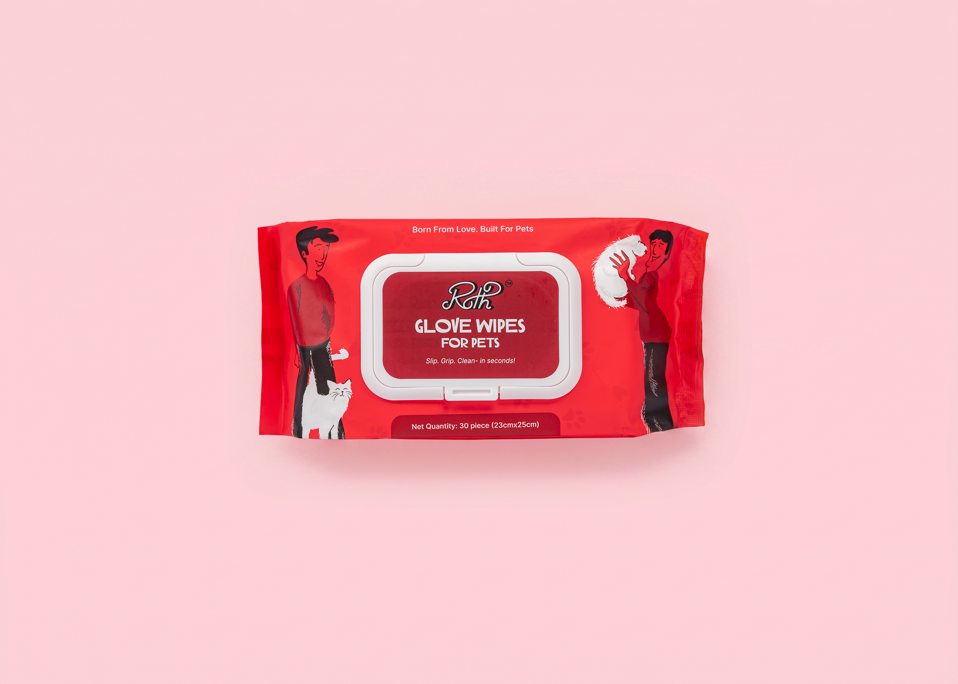 Roth Glove Wipes for Pets (30 pc)